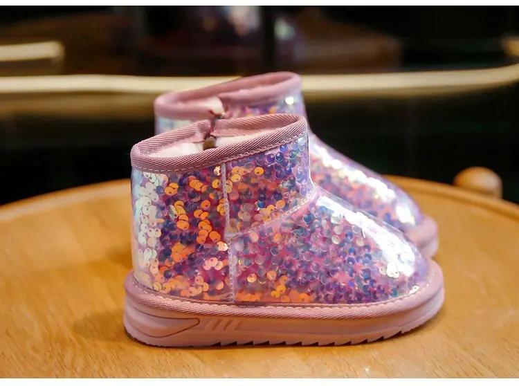 Clear Mini Snow Boots for Candy Color Classic Custom Wholesale Original Uggly Winter Designer Sheepskin Wool Women Girls