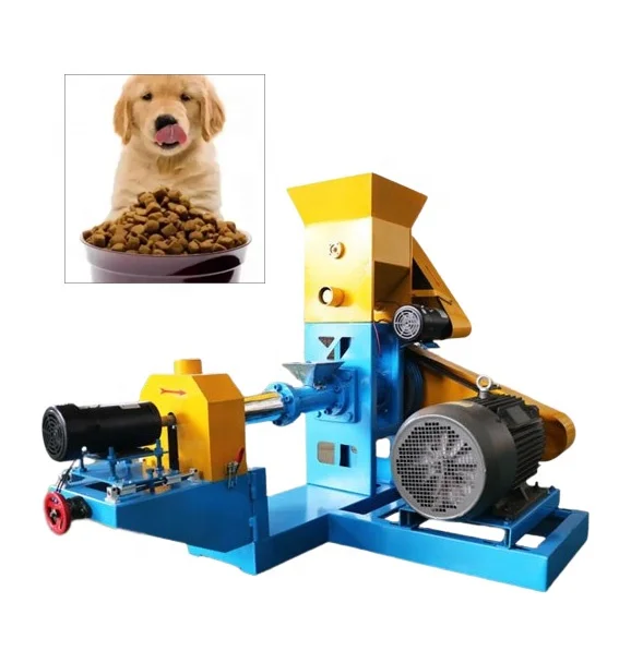 Full Production Line Dog animal cat fish feed Food Making Machine dog food pellet extruder machine