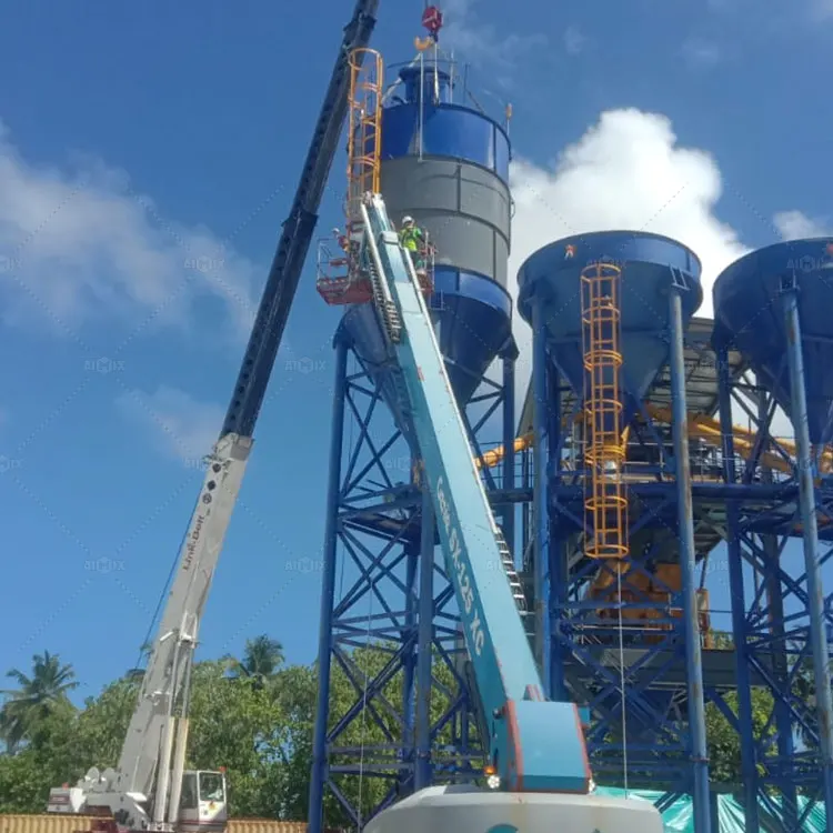 Aimix AJ240 Modular Concrete Batching Plant 240 M3/H Ready Mix Concrete Mixing Plant In USA