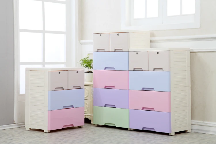 
Multifunction Colorful Plastic Drawer Household Storage Cabinet 