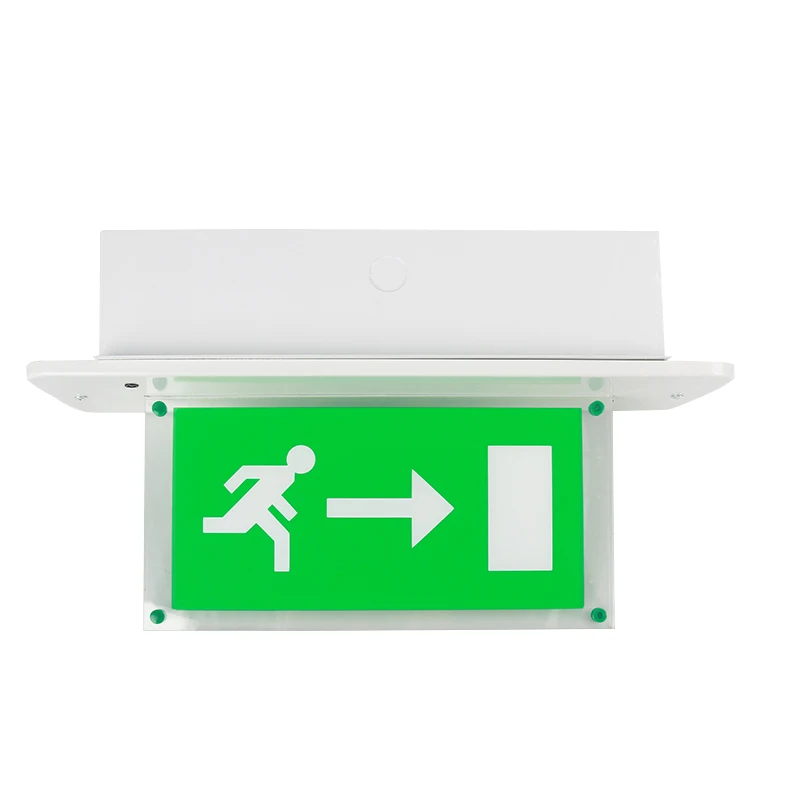 LED Emergency Exit Sign Wholesale ODM Custom PVC Luminous LED Emergency Exit Sign Parking Lots 3W LED Emergency Exit Sign