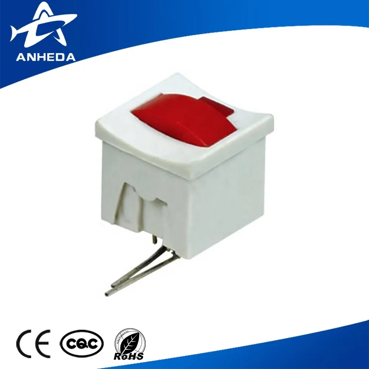 Press-Key Switch KFC-8*8-C 10MA/250V 2 pin black and white base white button