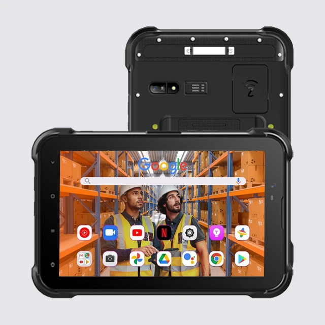 Прочный планшет 1000 Nit 1000Cd M2 Android 12 Octacore с двумя Sim-картами телефонный держатель Lte сканер отпечатков пальцев 8