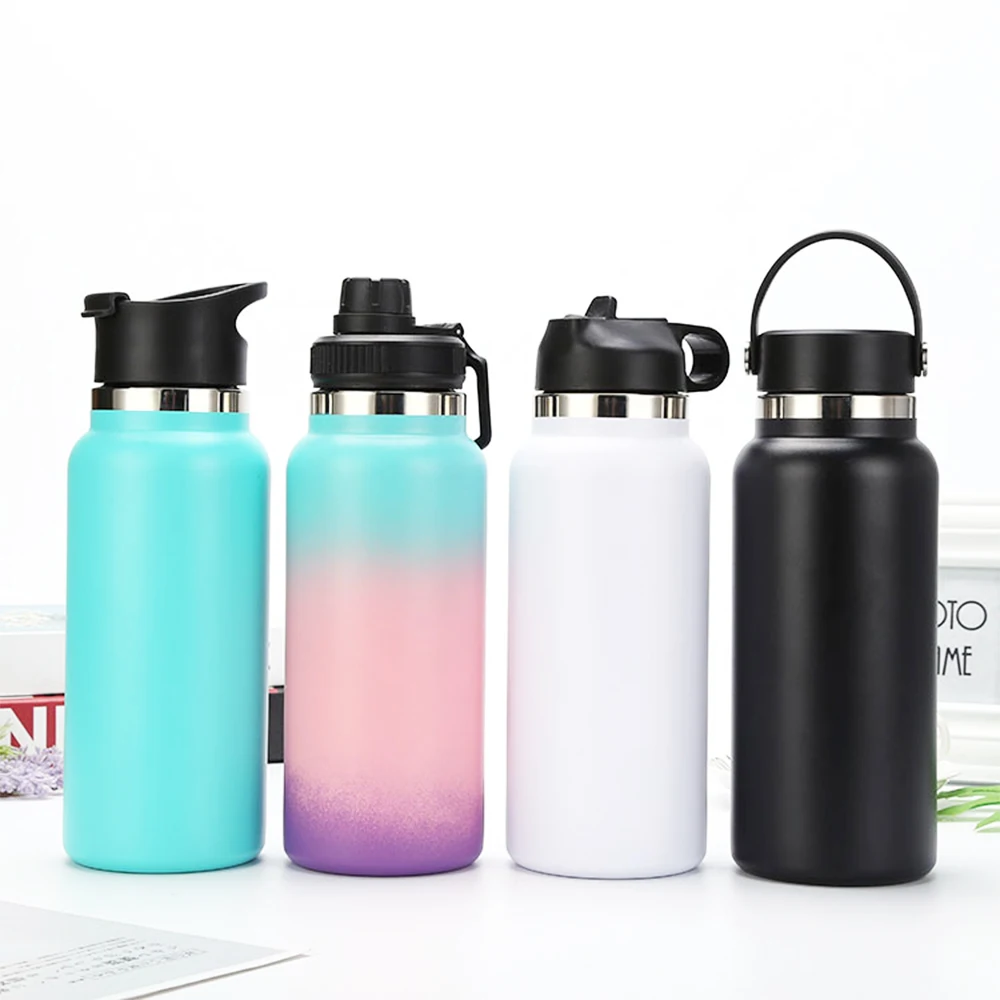 32oz Powder Coated Vacuum Insulated Flask For Amazon