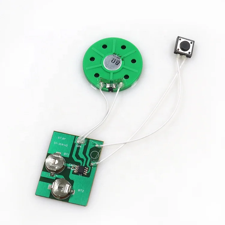 2024 Hot Selling Music Audio Voice Recording Module Recordable Sound Chip for Greeting gift box plush toy customized customized