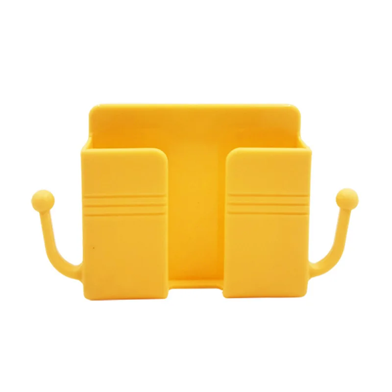 Wall Phone Charger Hook Mobile Charging Port Remote Control Wall Cell Phone Holder Punch-Free Adhesive Mobile Storage Rack