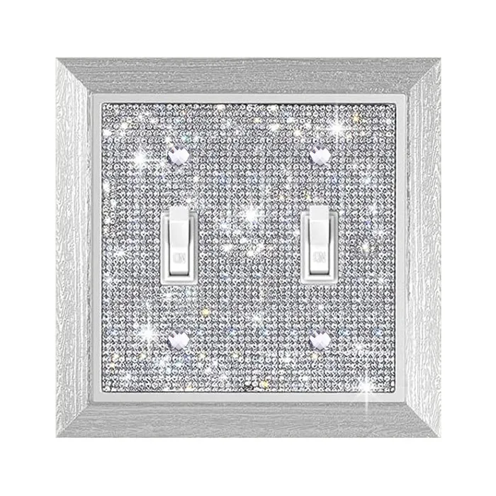 Bling Diamond US стандарт США 1 2 банда выключатель света разъединитель настенная панель крышки
