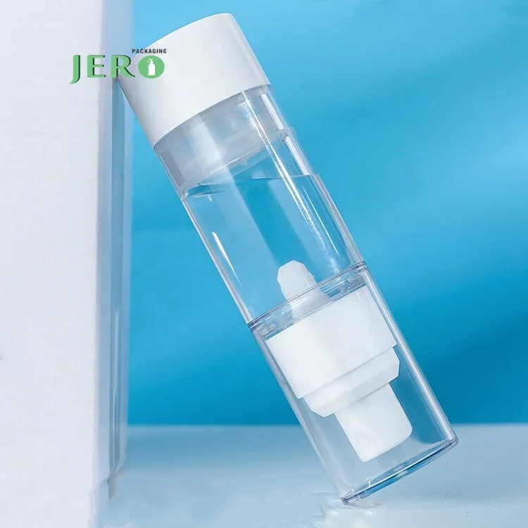 Eco friendly clear AS airless bottle spray 60ml airless pump bottle sprayer airless pump bottle acrylic for lotion
