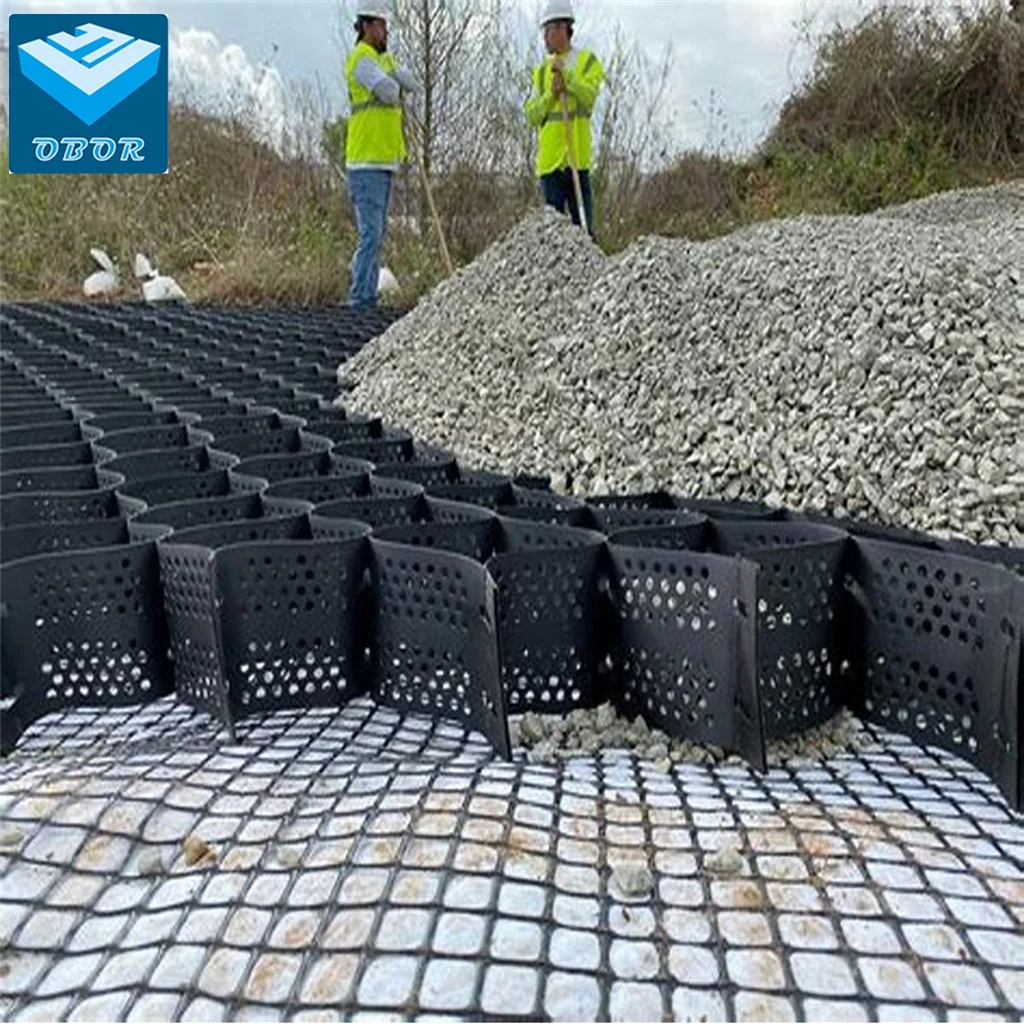 OBOR 3D mesh restraint system slope protection HDPE Geocell road construction geocell factory price