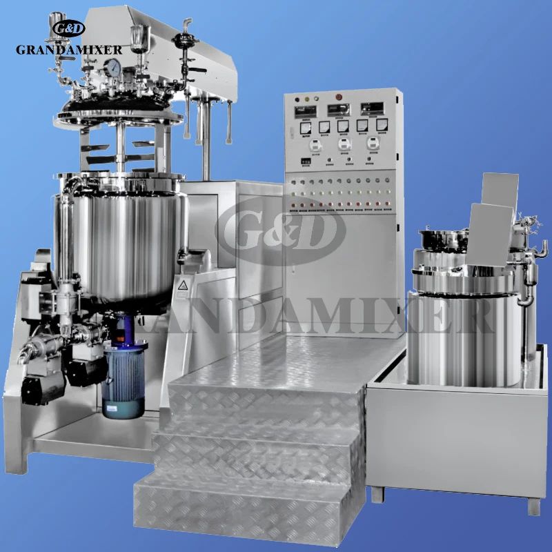 Lifting homogeneous emulsification mixer