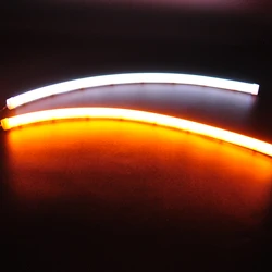 Universal 30cm 45cm 60cm DRL light soft article lamp flowing flexible LED strip LED daytime running light flexible led strip