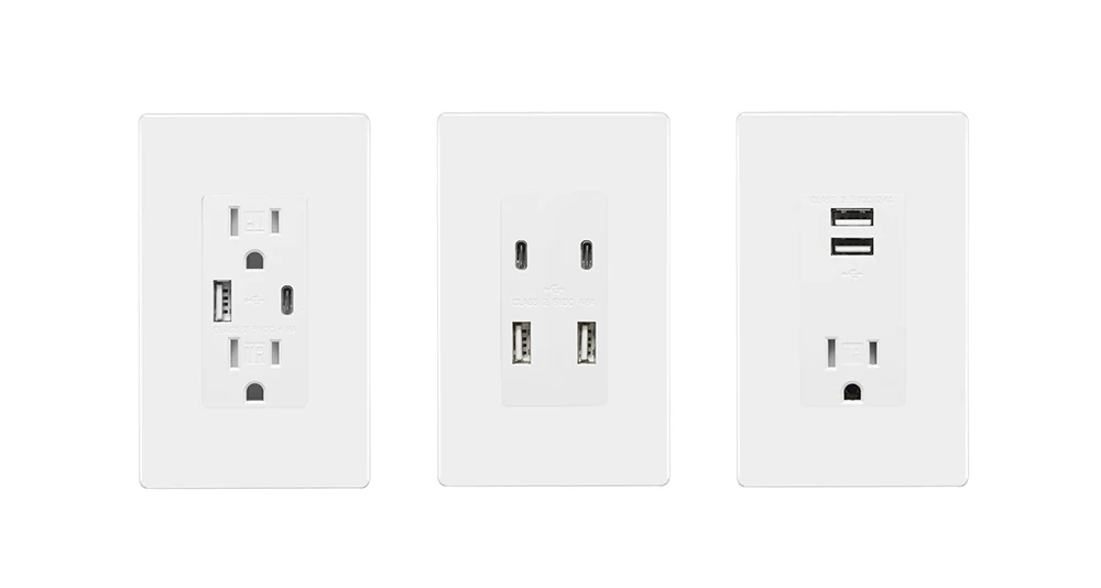  Оптовая продажа высокоскоростные розетки с USB-разъемом для защиты от детей электрическое зарядное устройство настенная розетка портом