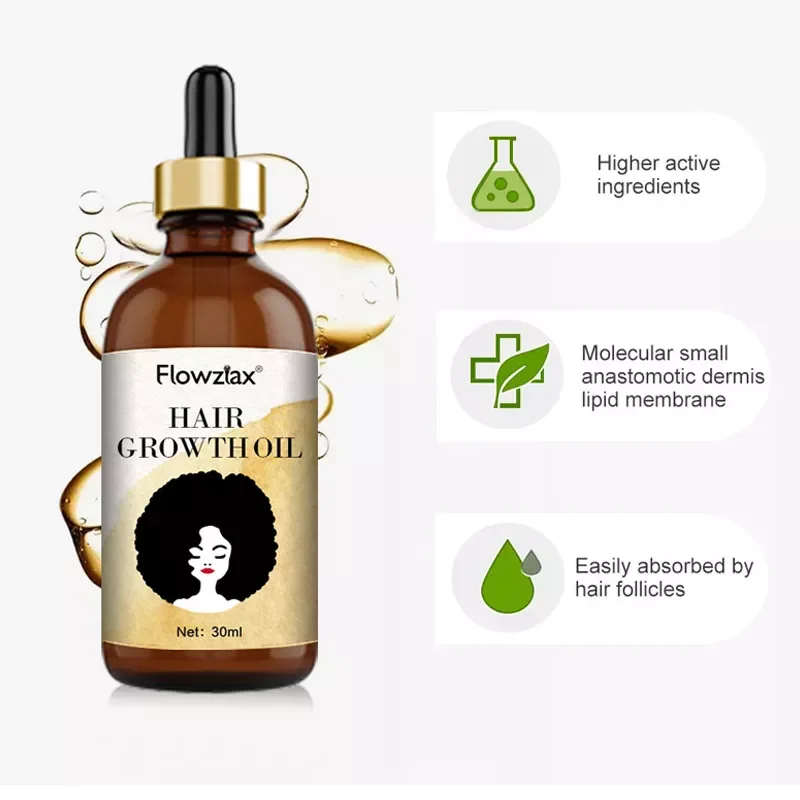 Natural Organic Private Label Vegan Treatment for Baldness Hair Growth Essential Oil Herbal Anti-Hair Loss Hair Growth Oil
