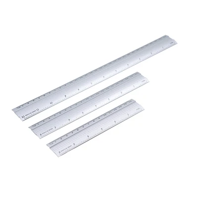 20 см ручная работа инструменты для работы с кожей из алюминиевого сплава прямая Линейка Non-slip коровья кожа резки измерительная