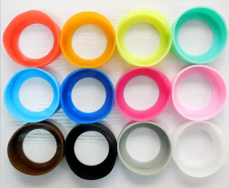 65mm 70mm silicone bumpers silica gel cover silicone bottom cover bumper case for skinny cup tumblers rubber bottom