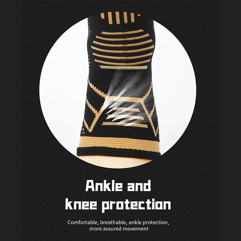 Plantar Fasciitis Ankle Compression Sleeve Socks Achilles Tendon Pain Relief Custom Logo Copper Ankle Brace Support