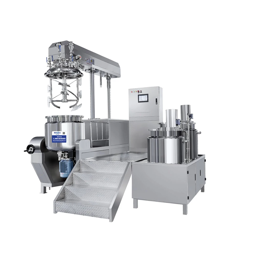 Emulsifier Manufacturer 2000l Body Cream Making Machine Cosmetics Vacuum Homogenizer Machines
