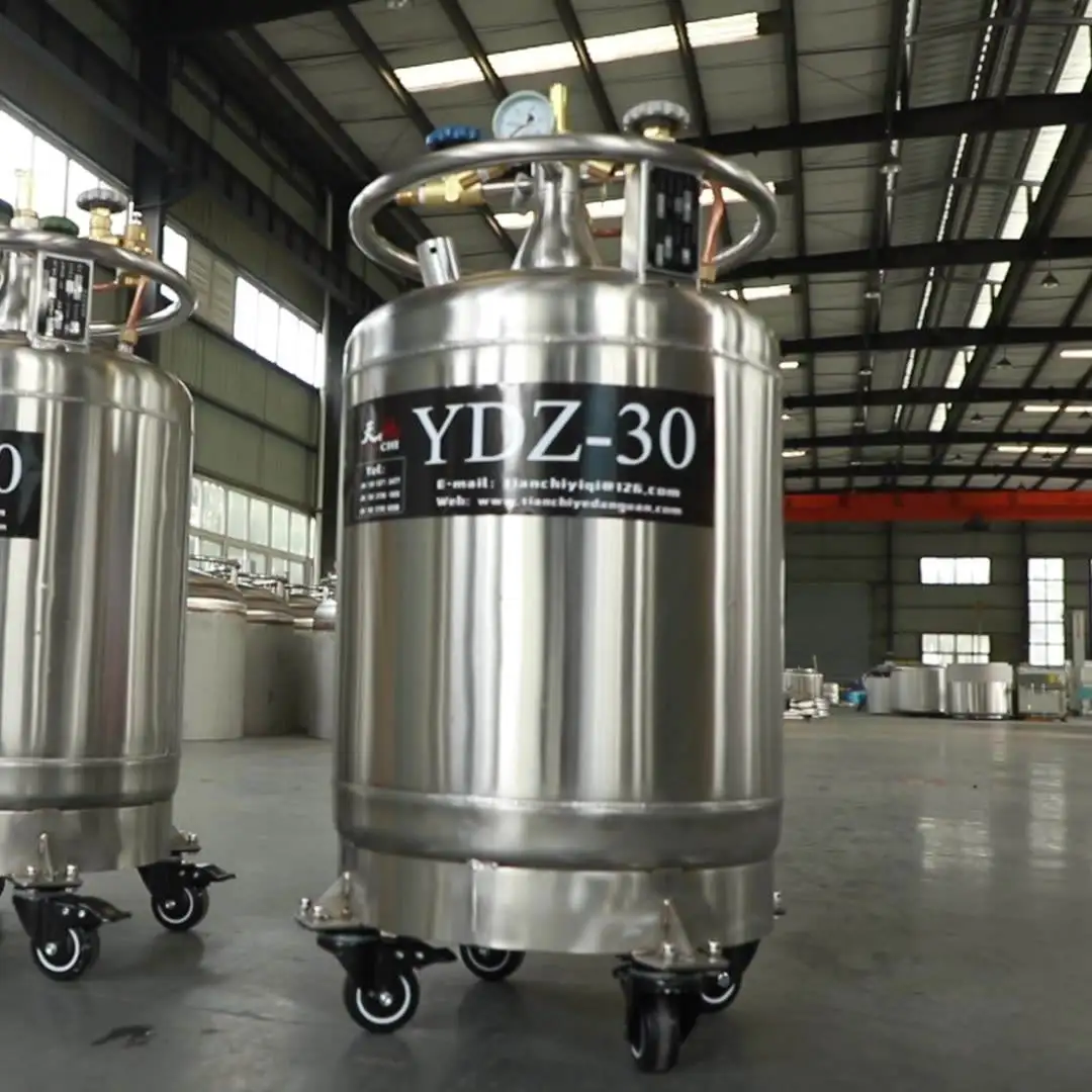 dewar self pressure filling discharge liquid nitrogen for laboratory use