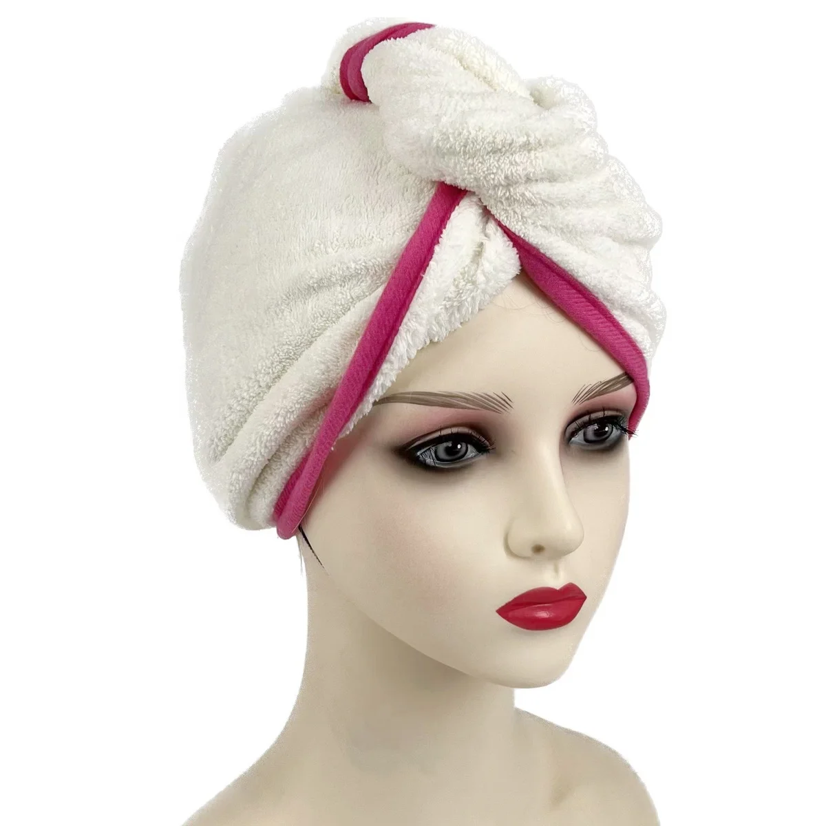 High Quality Thick Microfiber Coral Fleece Hair Turban Suitable for Drying Long Hair