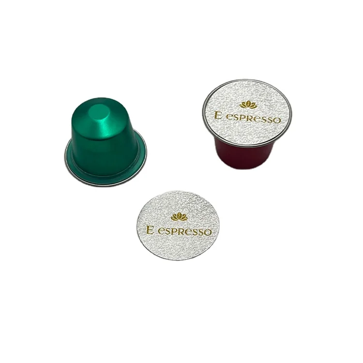 Aluminum foil heat seal lids for K cup coffee cup/ sealing espresso capsules