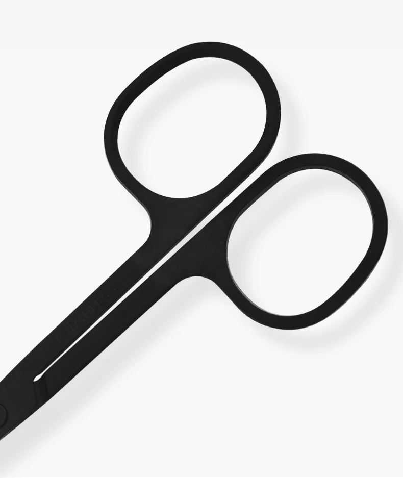 Curved and Rounded Safety Tip Facial Hair Small Eyebrow Grooming Scissors for Men Women - Eyebrow, Nose Hair, Mustache