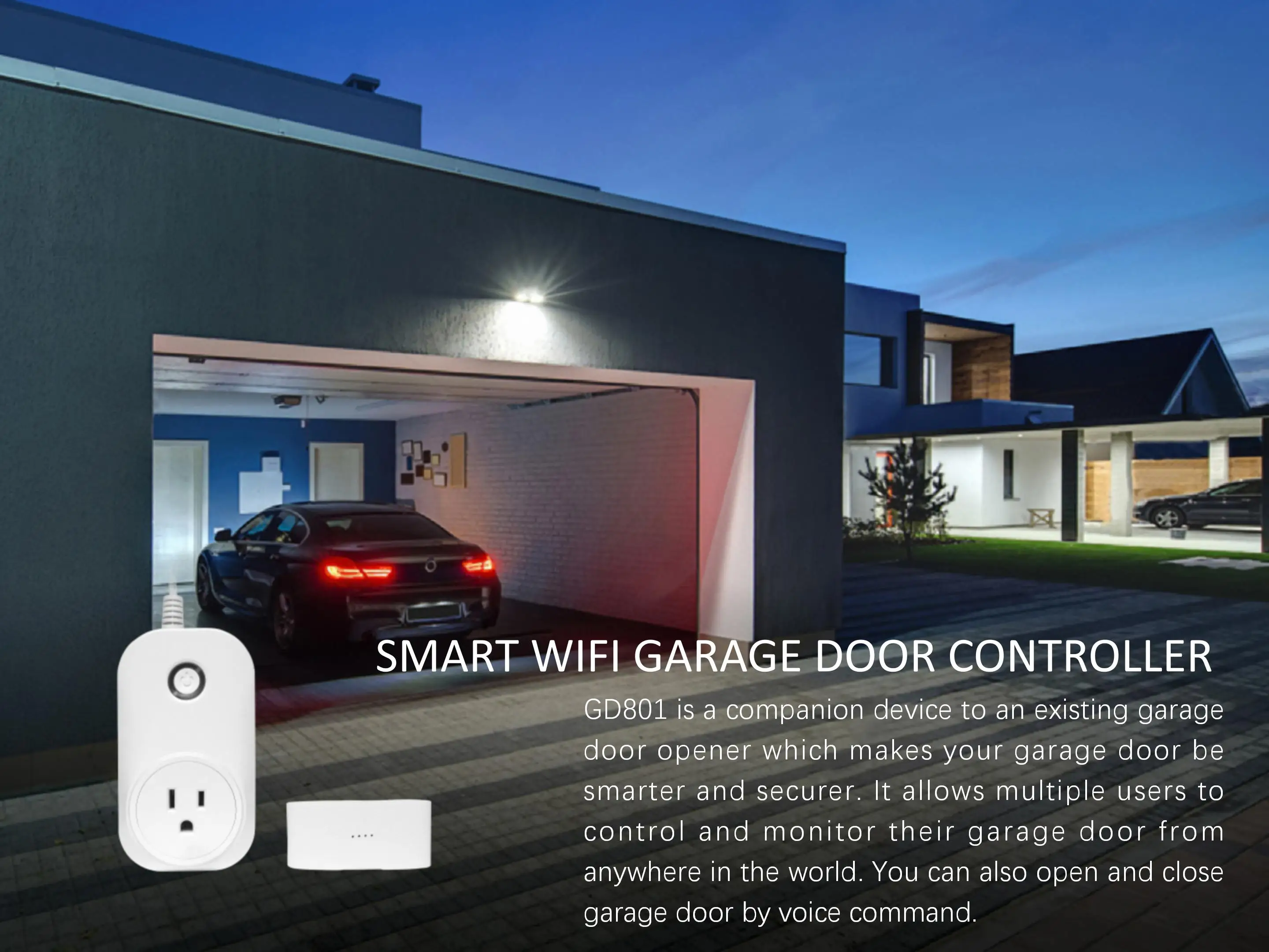 AC100-240V Operated Wifi smart Gate remote control garage door opener Electric Tuya Garage Door Opener