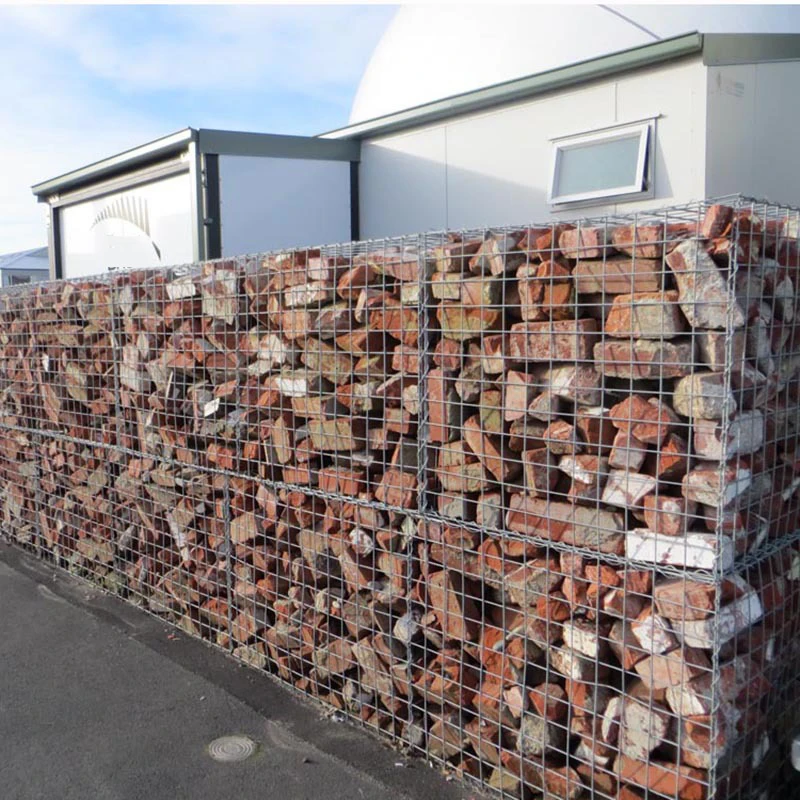 Hot Sale Landscape Wall Stone Cage Garden Decoration Green Welding Explosion-Proof Gabion Mesh