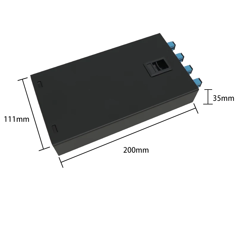 Optical Fiber Terminal Box ODF 4-port SC Distribution Frame 4 cores Fiber Optic Patch Panel
