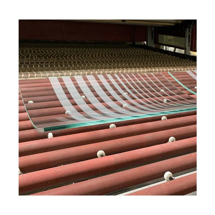 Decorative  ceramic fritted glass  curved tempered glass for  railing