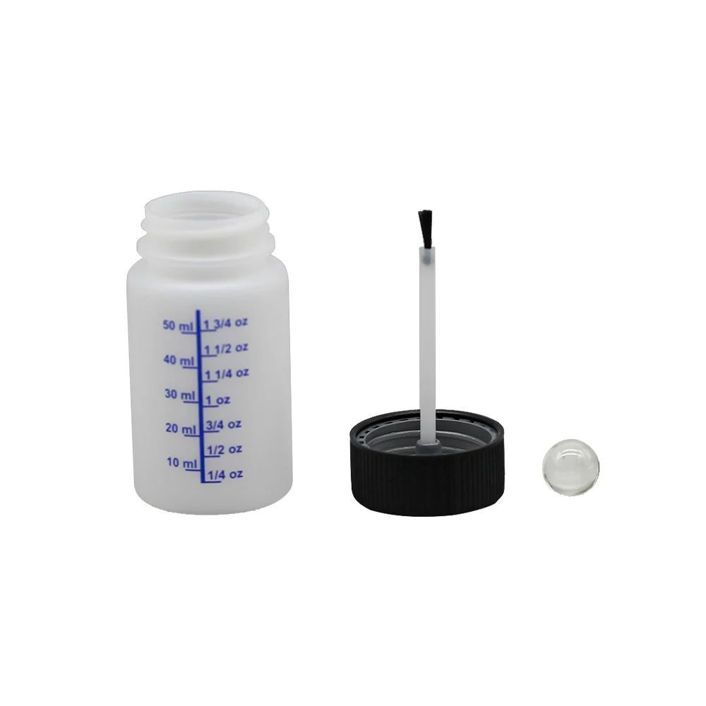 60ml 2oz Plastic Hdpe Glue Bottle Child Safety Touch Up Paint Bottle with Brush Cap