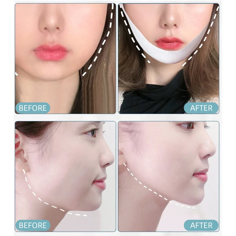 2023 Private Label  V Line Face Mask Double Chin Firming Patch V-Line Shape Lifting Slimming Face Mask