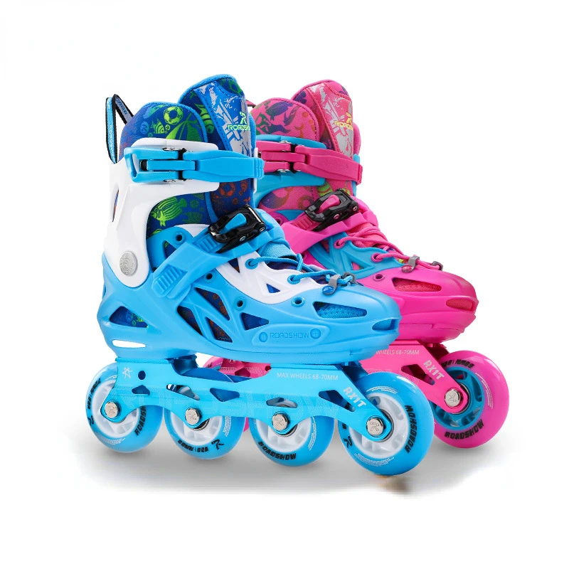 2023 High quality roller children fashion roller pink blue two color skates inline inline boys and girls beginner roller skates