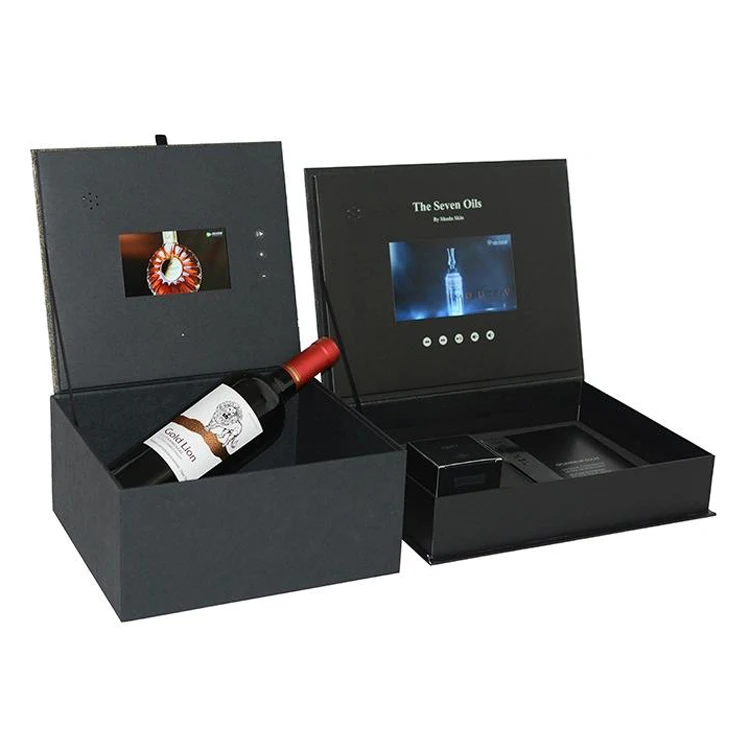 Custom Video Card Box Video Gift Box LCD Screen Video Box for Show