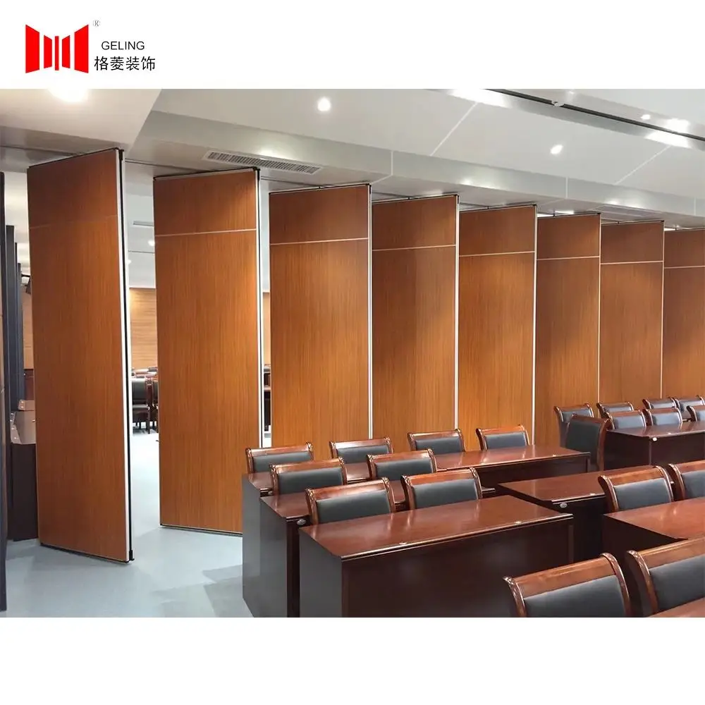 Acoustically movable sliding partition wall for mobile partition conference hall portable wall hotel room partition