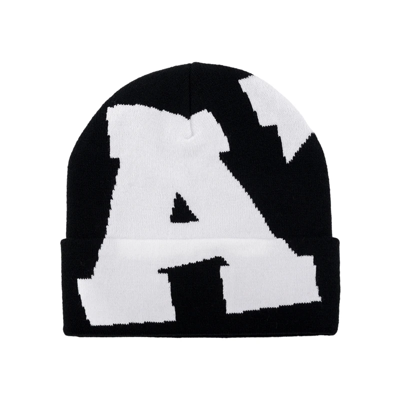 Wholesale Customize Logo Knitted Winter Hats Graphic Unisex Printing Jacquard Beanie Hats Custom