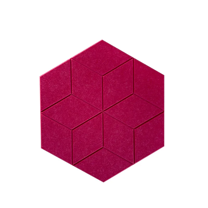 Звукопоглощающие панели для офисных стен, звукоизоляционные акустические шестигранные панели для домашних животных