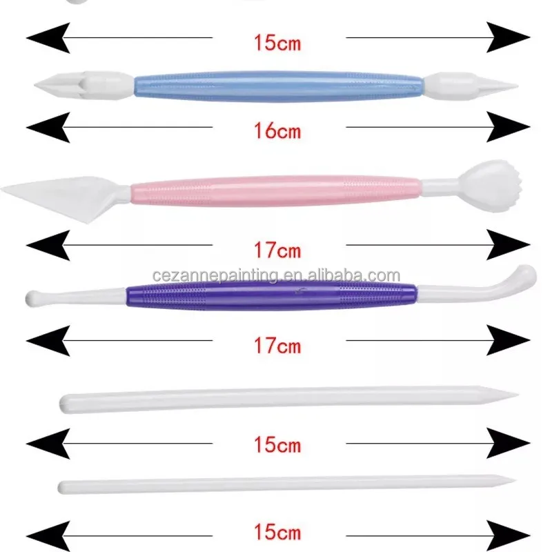 10 Pcs Polymer Clay Tools Pottery Cutters Tools Easy Clean Ceramic Clay Tool Suit