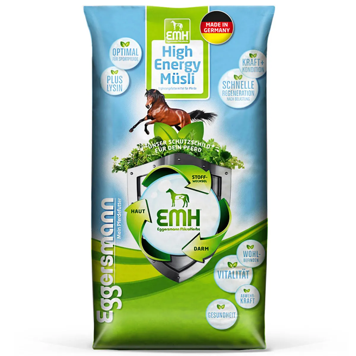 Best Sale Made in Germany EMH High Energy Muesli Nutritious Horse Feed 15Kg for Sport Horses