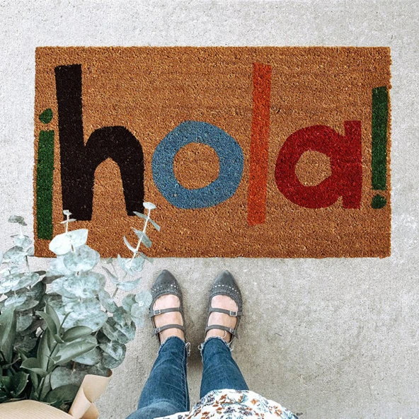 Real Coconut Doormats Cheap Plain Coir Door Mates Away Mud Customized Coir Aesthetic Door Mat