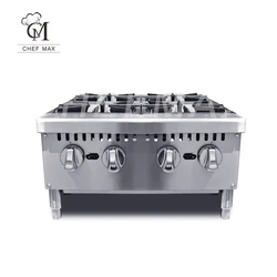 Chefmax Commercial Custom countertop 6 Burner Gas Cooker Furnace Cooking Pot Stove Gas Range
