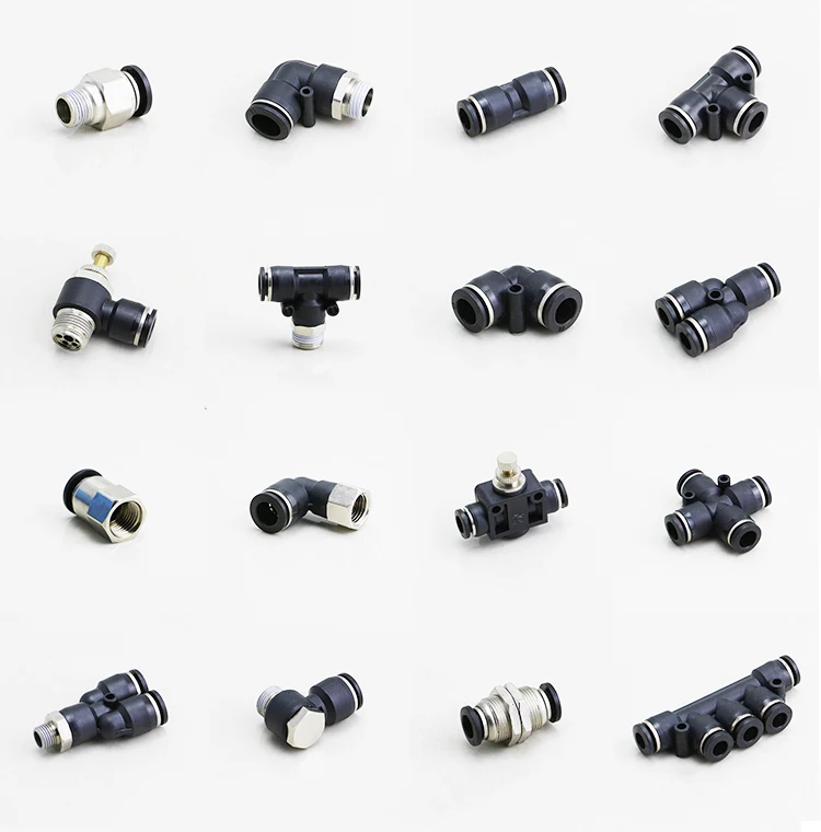  M4 M6 M8 M10 M12 BSP BSPT NPT типы пневматических фитингов пластиковый соединитель One Touch фитинги для воздушного