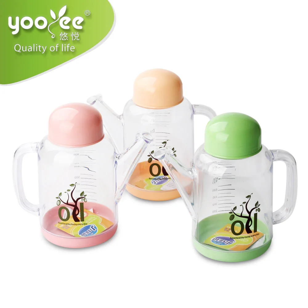 1050ml Plastic Large Size Cooking Oil Pot with Degree Scale