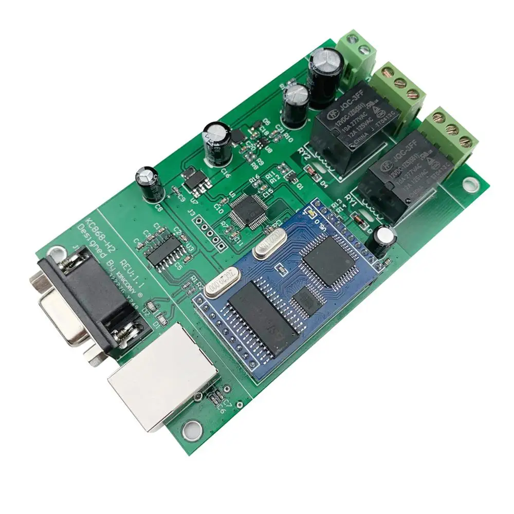 2 - канальный релейный щит, RS232, TCP-IP, умный домашний и домашний пульт управления