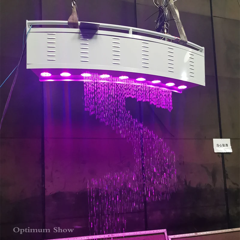 
Arched Shape Customized Digital Water Curtain Graphic Curtains Waterfall for Mall for Sale 