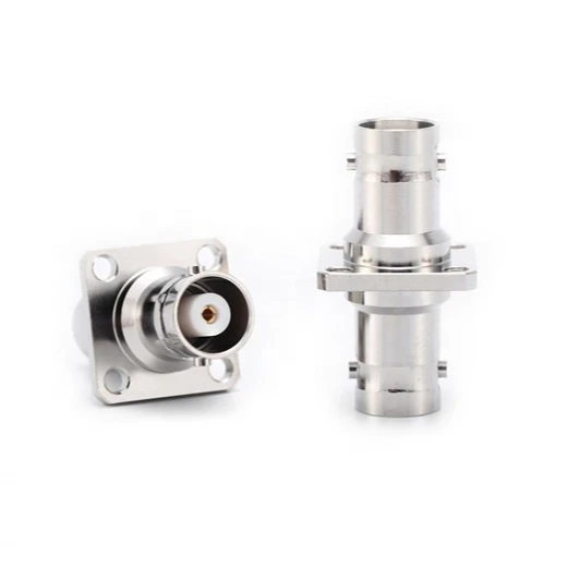 BNC High Voltage 3500V  RF  Connectors Adapter MHV Female to Female 4 Holes Flange RF Adapter