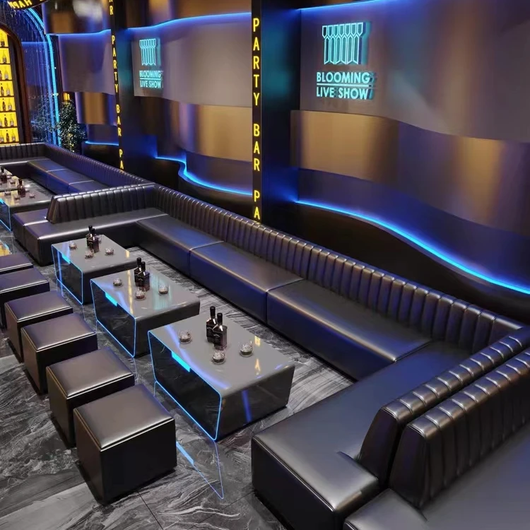 Индивидуальные KTV диван-бар ночная коробка семейная караоке-гостиная легкий роскошный диван-будка комбинированный журнальный столик