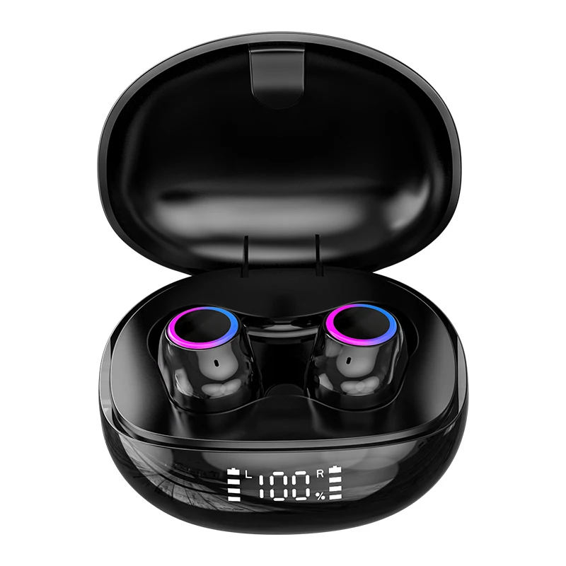 2022 latest F8 Tws BT5.2 True Wireless Headphones Headset Earbuds Digital Electric Waterproof Noise Reduction Wireless Earphone
