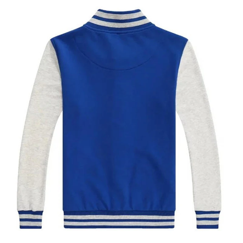 High Quality Men Sport Outerwear Casual Baseball Uniform Satin Bomber Winter Baseball Jacket Men Jacket