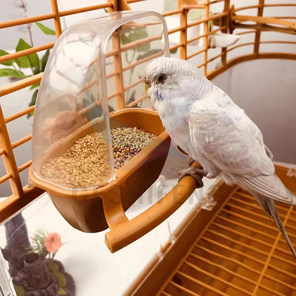 GESHIFENG New Style Bird Cage Feeder Parrot Birds Water Hanging Bowl Parakeet Feeder