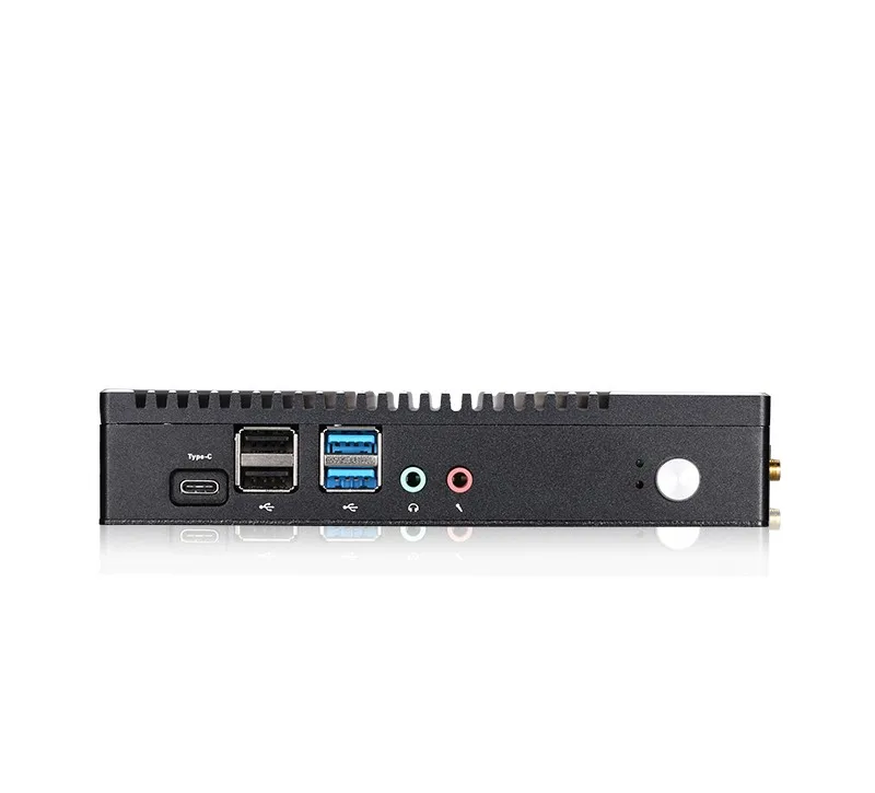 Quad Core Fanless Pc Mini AMD A6 1450 CPU DDR3 6*USB VGA HD-MI Support Dual Display Win10 Win11 Linux Industrial Mini PC